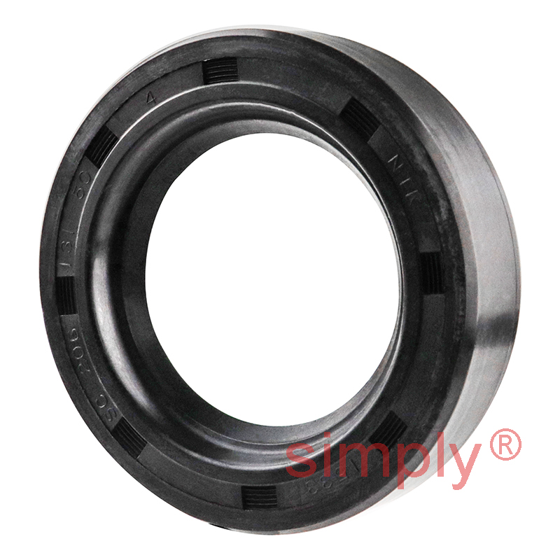 1.31x2.06x0.5 inch Nitrile Rubber Single Lip Rotary Shaft Oil Seal with Garter Spring R21 / SC