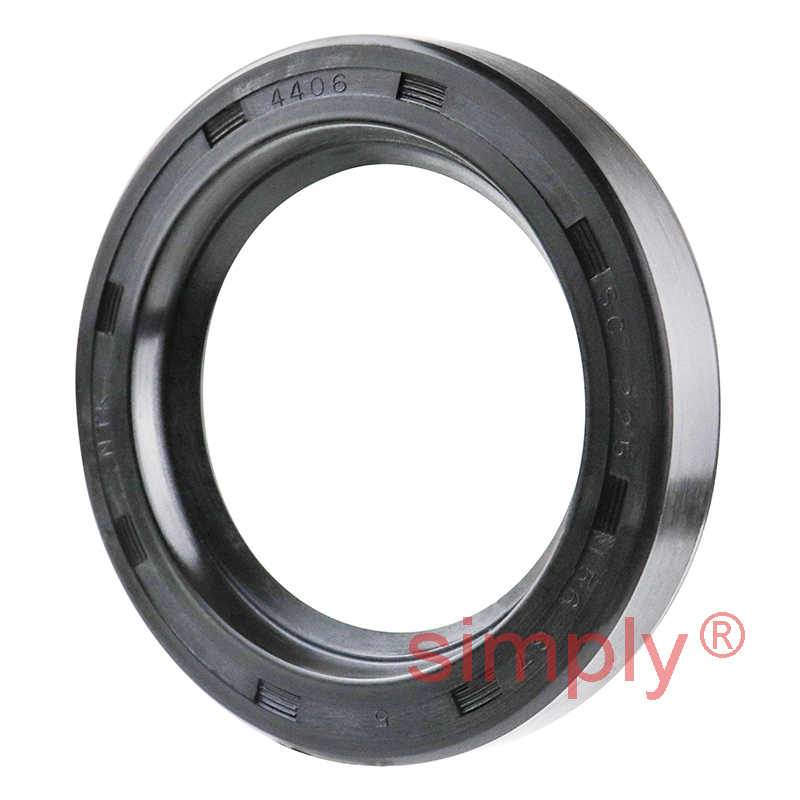 1.56x2.25x0.37 inch Nitrile Rubber Single Lip Rotary Shaft Oil Seal with Garter Spring R21 / SC