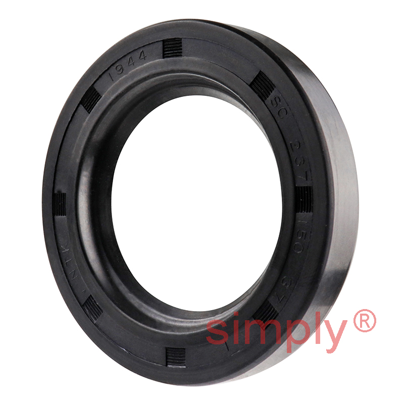 1.5x2.37x0.37 inch Nitrile Rubber Single Lip Rotary Shaft Oil Seal with Garter Spring R21 / SC