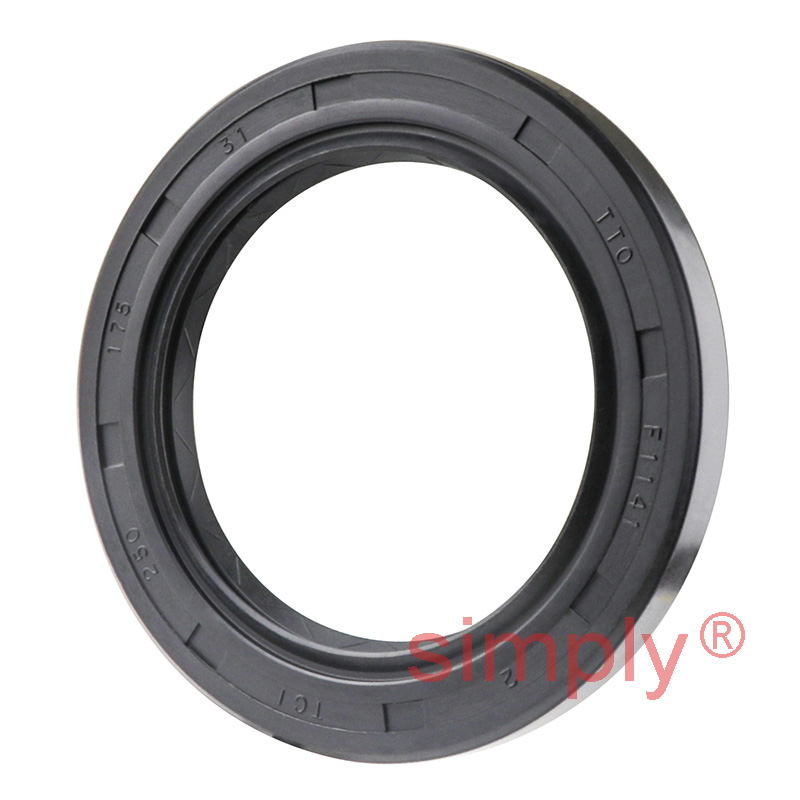 1.75x2.5x0.31 inch Nitrile Rubber Double Lip Rotary Shaft Oil Seal with Garter Spring R23 / TC Style