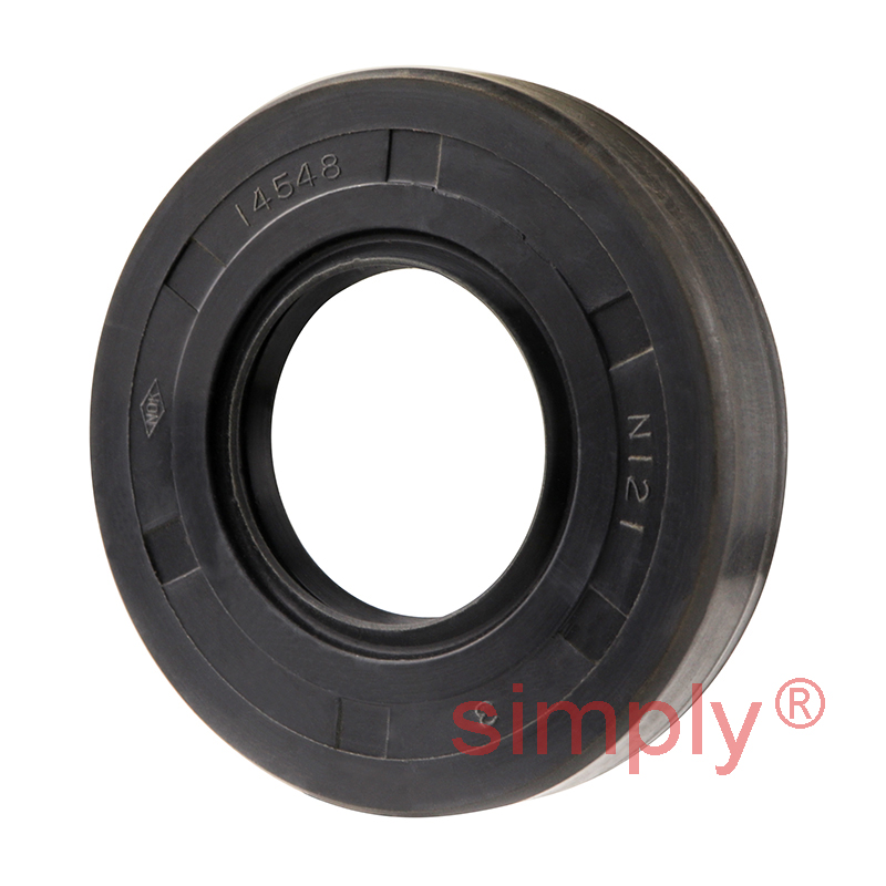 2.18x2.87x0.5 inch Nitrile Rubber Double Lip Rotary Shaft Oil Seal with Garter Spring R23 / TC Style