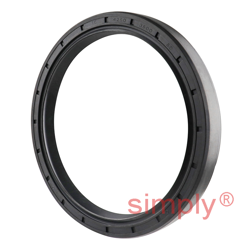 3.5x4.25x0.5 inch Nitrile Rubber Double Lip Rotary Shaft Oil Seal with Garter Spring R23 / TC Style
