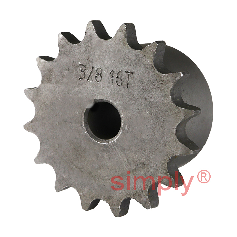 16 Tooth 06B Simplex Pilot Bore Sprocket For 3 8 Inch Pitch Chain Simply Bearings Ltd