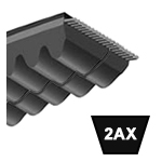 Double Band AX Section Cogged V Belt