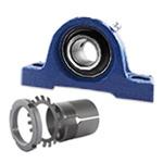 Two Bolt Cast Iron Pillow Block Housings with Insert and Sleeve