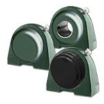 Two Bolt Cast Iron Small Footprint Housings with Covers