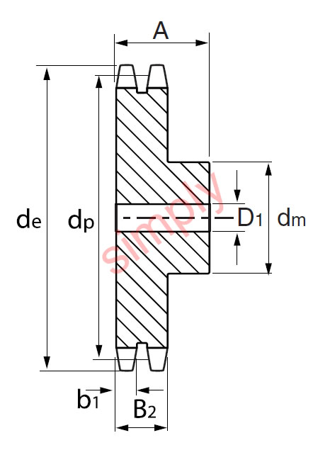 Duplex Sprocket Type A