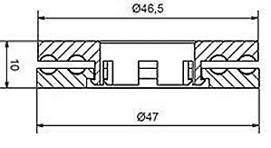 B180 Double Row Axial Ball Bearing