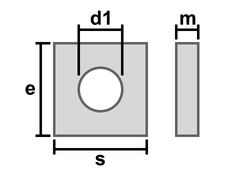 Square Pressed Nuts