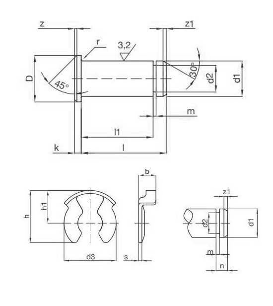 Pin and Retainer