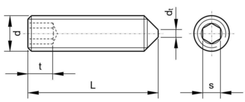 Cone Point Grub Screw