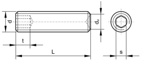 Cup Point Grub Screw