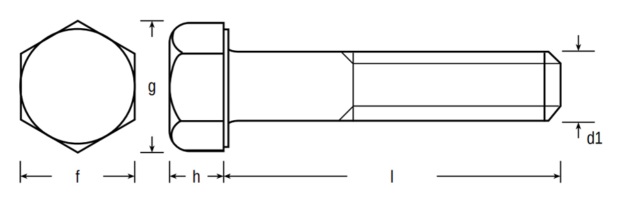 Hexbolt / Setscrew BS1083 Schematic