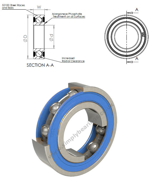 Unasis HT150 Degree High Temperature Bearings