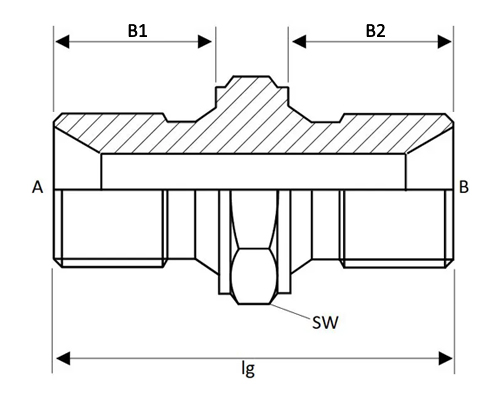 MB Hose Fitting Schematic