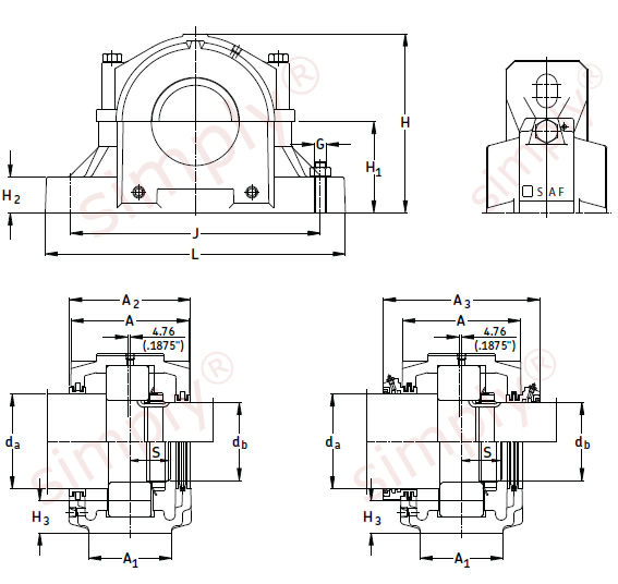 SKF Split Pillow Block Housing