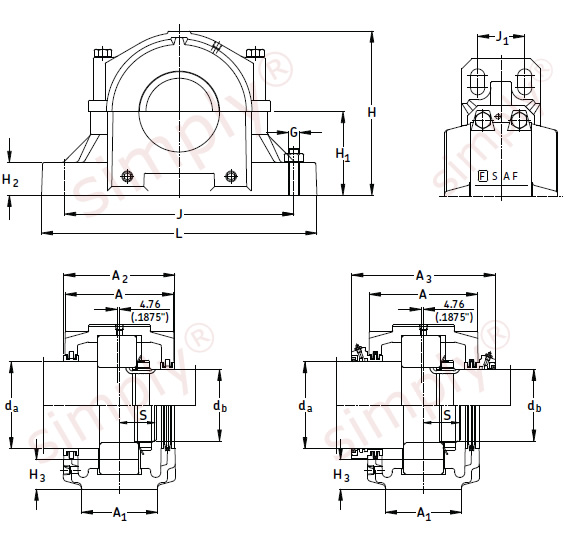 SKF Split Pillow Block Housing