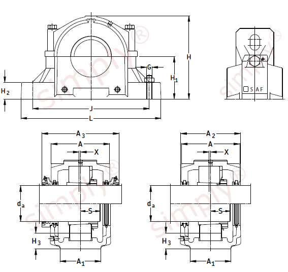 SKF Split Pillow Block Housing