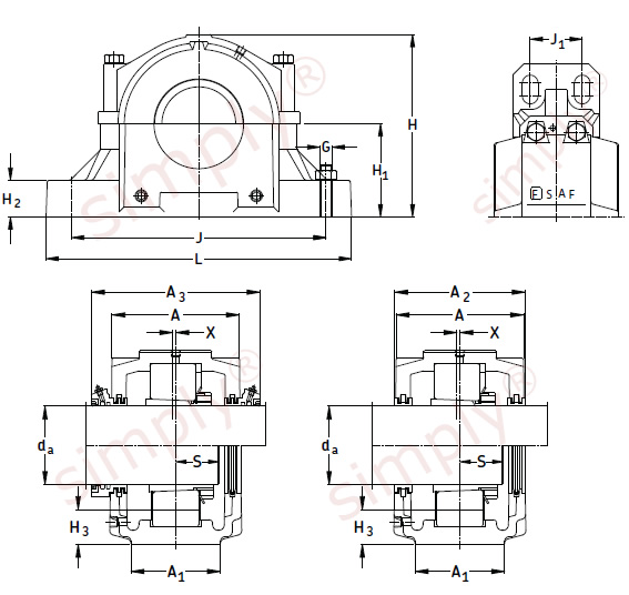 SKF Split Pillow Block Housing