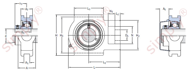 Take Up Unit with Eccentric Collar
