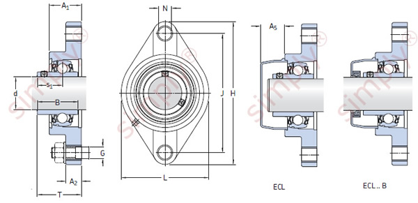 Flanged Unit with an Oval Housing for the Food Industry