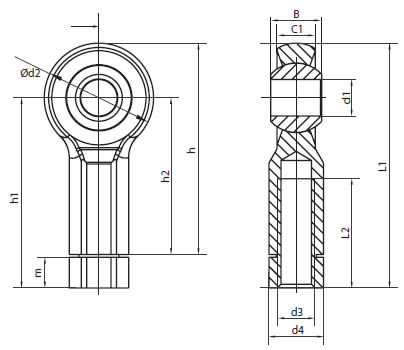 KBLM/KBRM CL Rod End Bearing