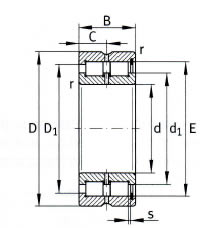SL1850 Double Row Full Complement Cylindrical Roller Bearing