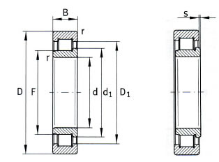 SL1923 Single Row Full Complement Cylindrical Roller Bearing