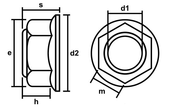 Steel Insert Nut with Flange