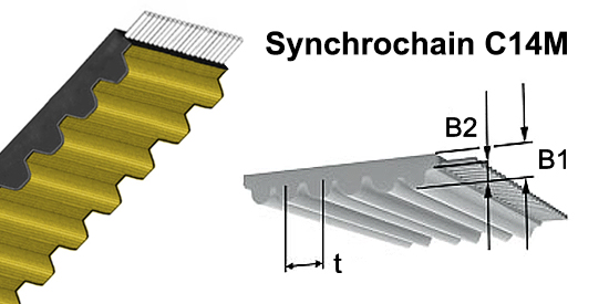 Synchrochain Timing Belt C14M