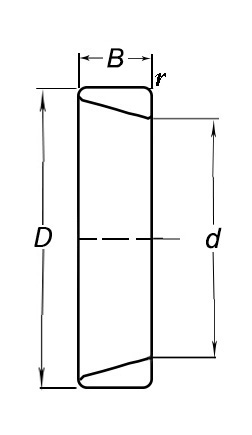 Taper Roller Cup Only Schematic