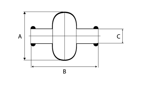 Protective Gaiter for Universal Joint Schematic
