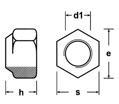 UNF P Insert Nut Schematic