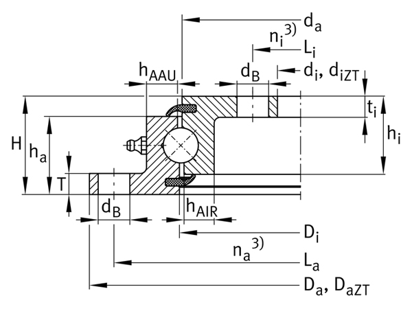 VLU Slewing Rings Schematic