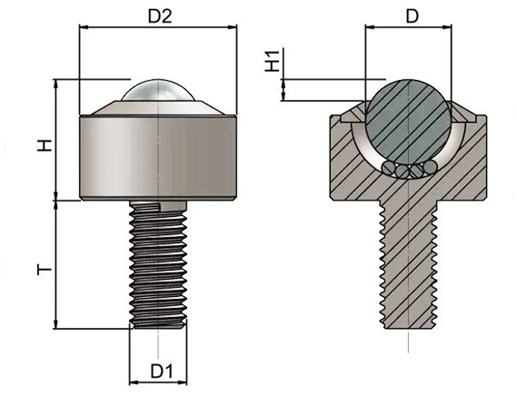 Medium Duty Ball Transfer Unit