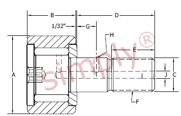 Carter Xtenda Cam Follower Schematic Drawing