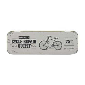 Weldtite 75th Anniversary Celebration Vintage Design Cycle Repair Outfit Tin