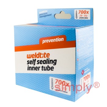 Weldtite Self Sealing 700x28c - 35c Presta Inner Tube