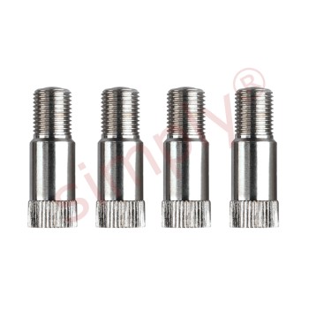 Pack of 4 x 19.5mm Schrader Metal Valve Extensions