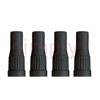 Pack of 4 x 19mm Plastic Valve Extensions For Schrader Type Valves