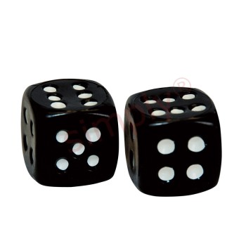 Pack of 2 Dice Valve Caps Schrader Type