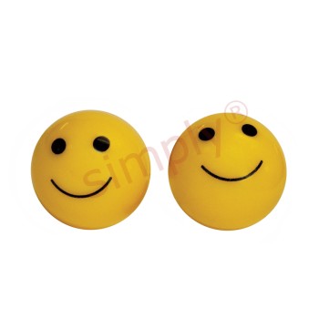 Pack of 2 Smiley Face Valve Caps Schrader Type