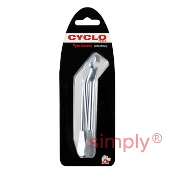 Set of 3 Chrome Plated Extra Strong Metal Tyre Levers for Cycle Tyres