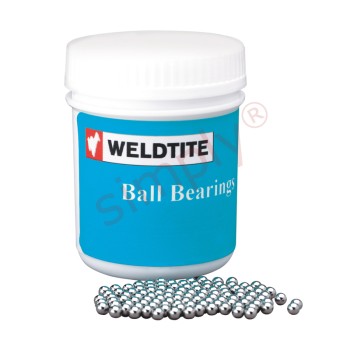 Approximately 1000 x 1/8 inch Case Hardened Bicycle Ball Bearings in Storage Pot