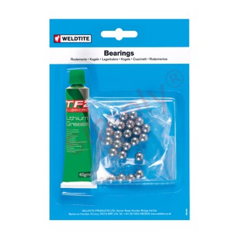 Approximately 24 x 7/32 inch Case Hardened Ball Bearings and TF2 Lithium Grease