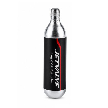 Pack of 2 Weldtite Jetvalve (16g) CO2 Tyre Inflation Threaded Refill Gas Cylinders