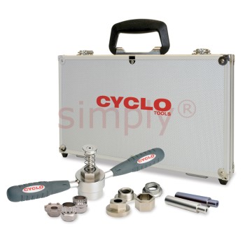 Cyclo Bottom Bracket Removal Tool Set With Heavy Duty Aluminium Carry Case