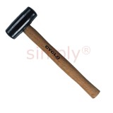 Cyclo Rubber Mallet with Ergonomic Wooden Handle