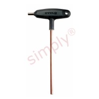 Cyclo 6mm A/F Hexagon Long T Bar Allen Key