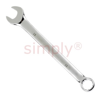 Hardened and Tempered Cyclo 15mm Open / Ring Spanner